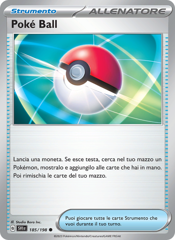 Poké Ball 185/258 — Scarlatto e Violetto (Italian Pokémon TCG card)