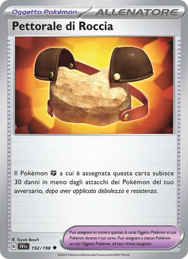 Pettorale di Roccia 192/258 — Scarlatto e Violetto (Italian Pokémon TCG card)