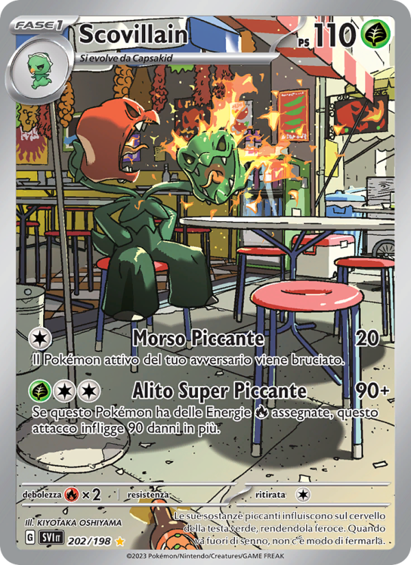 Scovillain 202/258 — Scarlatto e Violetto (Italian Pokémon TCG card)