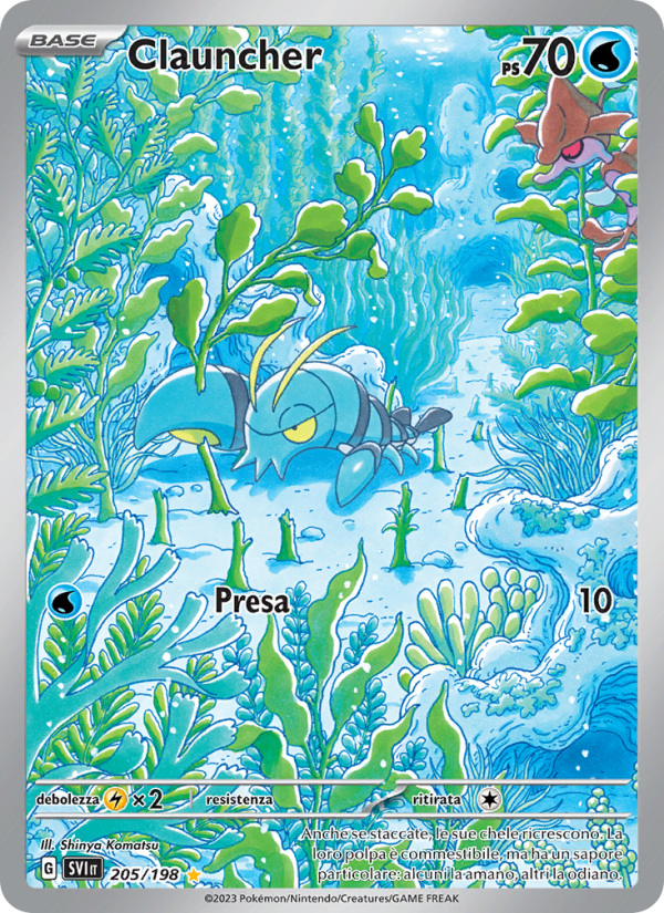 Clauncher 205/258 — Scarlatto e Violetto (Italian Pokémon TCG card)