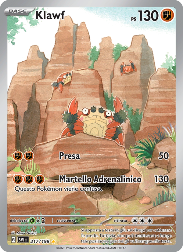 Klawf 217/258 — Scarlatto e Violetto (Italian Pokémon TCG card)