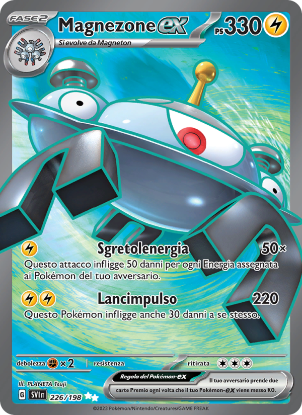 Magnezone-ex 226/258 — Scarlatto e Violetto (Italian Pokémon TCG card)