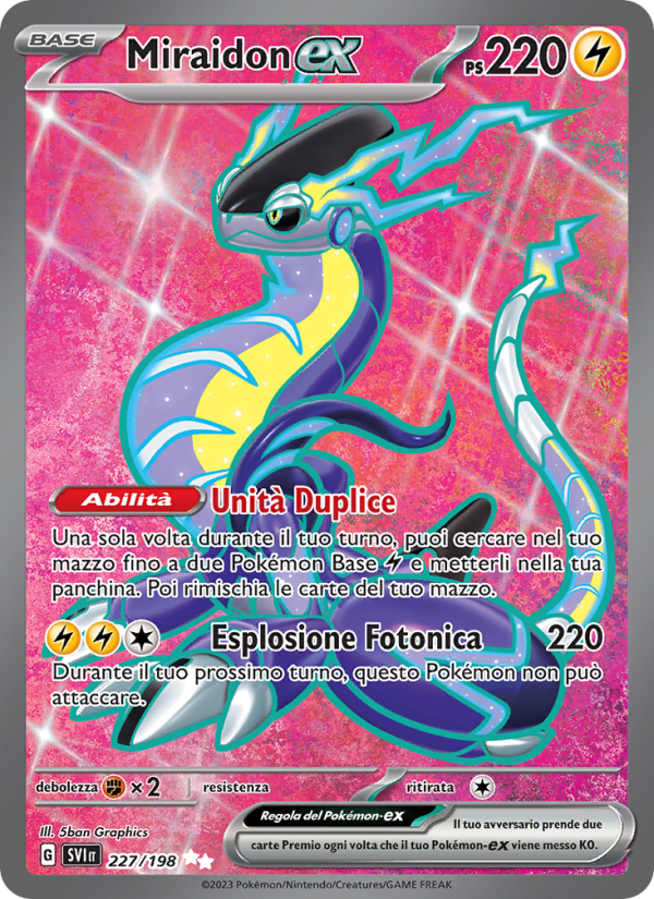 Miraidon-ex 227/258 — Scarlatto e Violetto (Italian Pokémon TCG card)