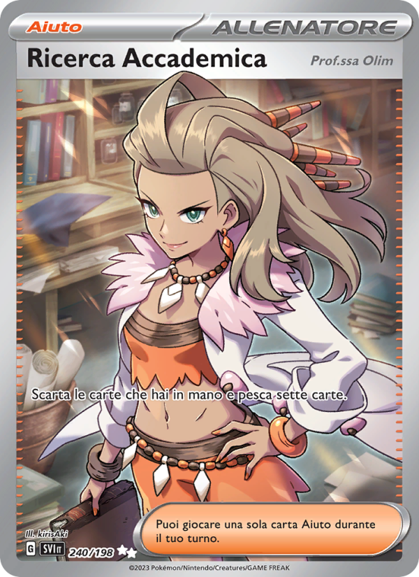 Ricerca Accademica 240/258 — Scarlatto e Violetto (Italian Pokémon TCG card)