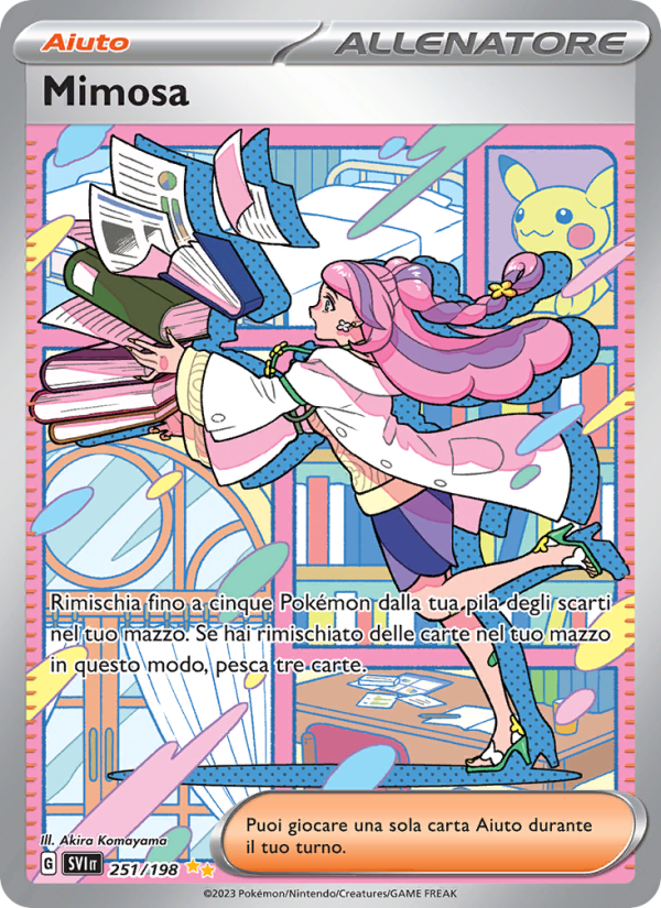 Mimosa 251/258 — Scarlatto e Violetto (Italian Pokémon TCG card)