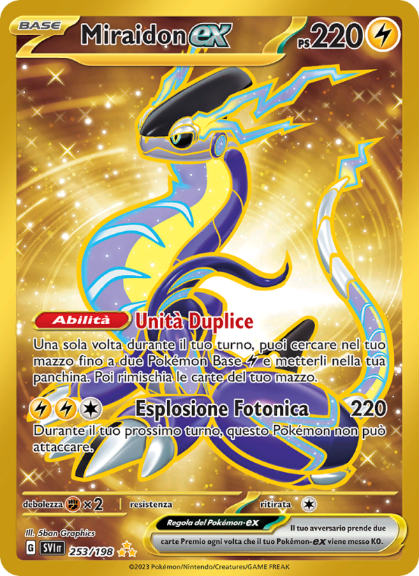 Miraidon-ex 253/258 — Scarlatto e Violetto (Italian Pokémon TCG card)