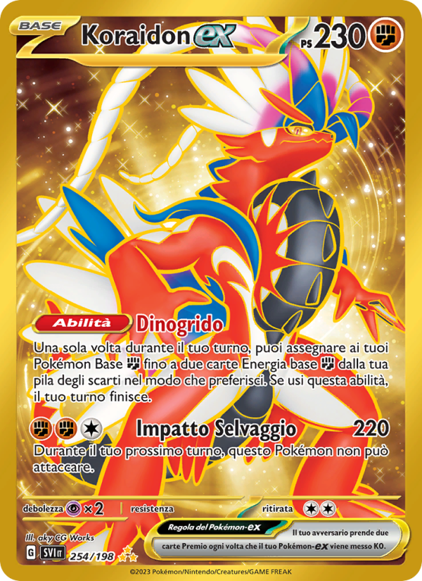 Koraidon-ex 254/258 — Scarlatto e Violetto (Italian Pokémon TCG card)