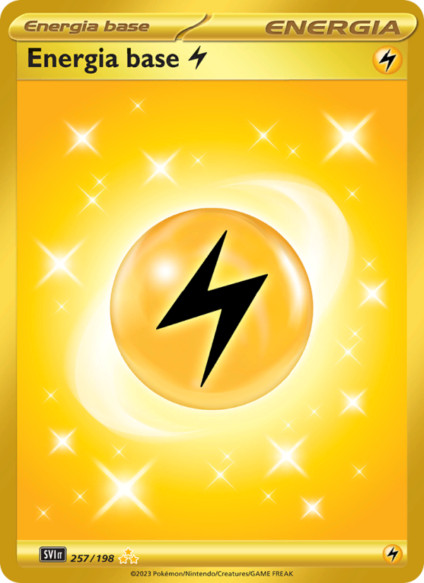 Energia base Lightning 257/258 — Scarlatto e Violetto (Italian Pokémon TCG card)