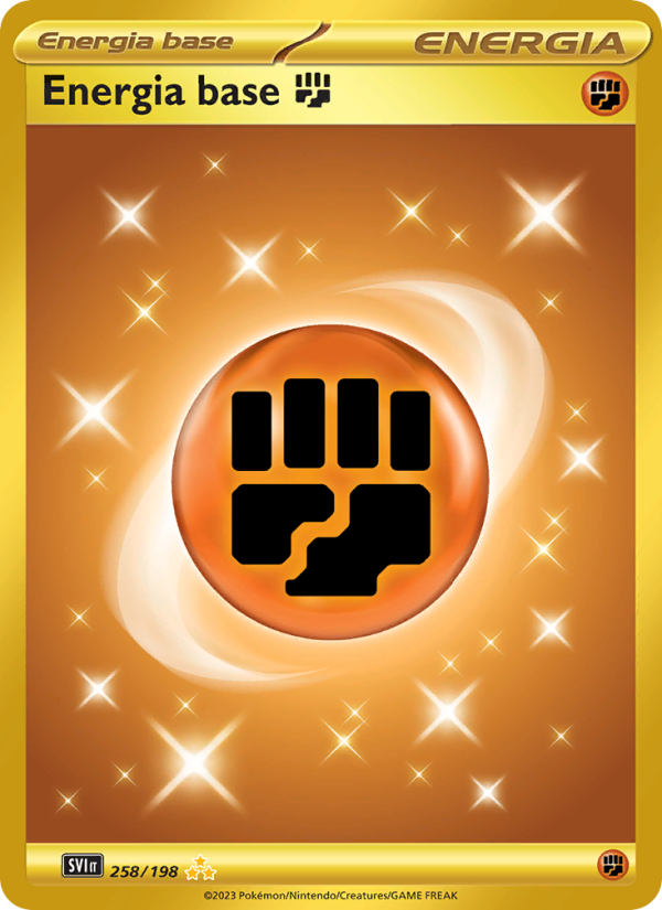 Energia base Fighting 258/258 — Scarlatto e Violetto (Italian Pokémon TCG card)