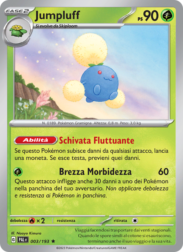 Jumpluff 003/279 — Evoluzioni a Paldea (Italian Pokémon TCG card)