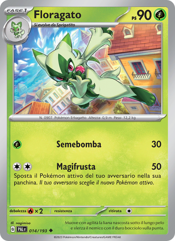 Floragato 014/279 — Evoluzioni a Paldea (Italian Pokémon TCG card)