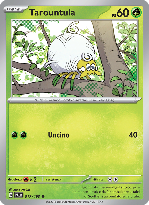 Tarountula 017/279 — Evoluzioni a Paldea (Italian Pokémon TCG card)