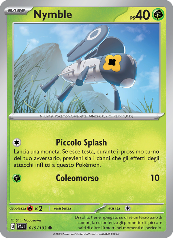Nymble 019/279 — Evoluzioni a Paldea (Italian Pokémon TCG card)