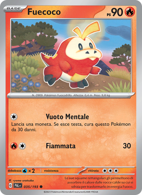 Fuecoco 035/279 — Evoluzioni a Paldea (Italian Pokémon TCG card)