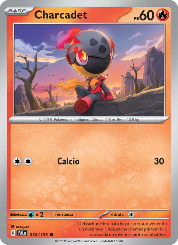 Charcadet 038/279 — Evoluzioni a Paldea (Italian Pokémon TCG card)
