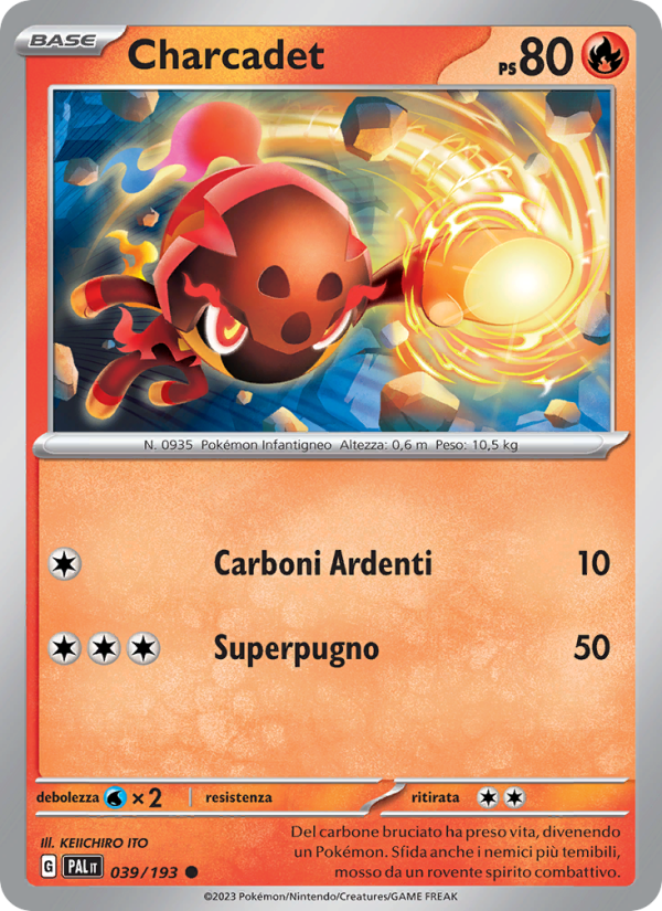 Charcadet 039/279 — Evoluzioni a Paldea (Italian Pokémon TCG card)