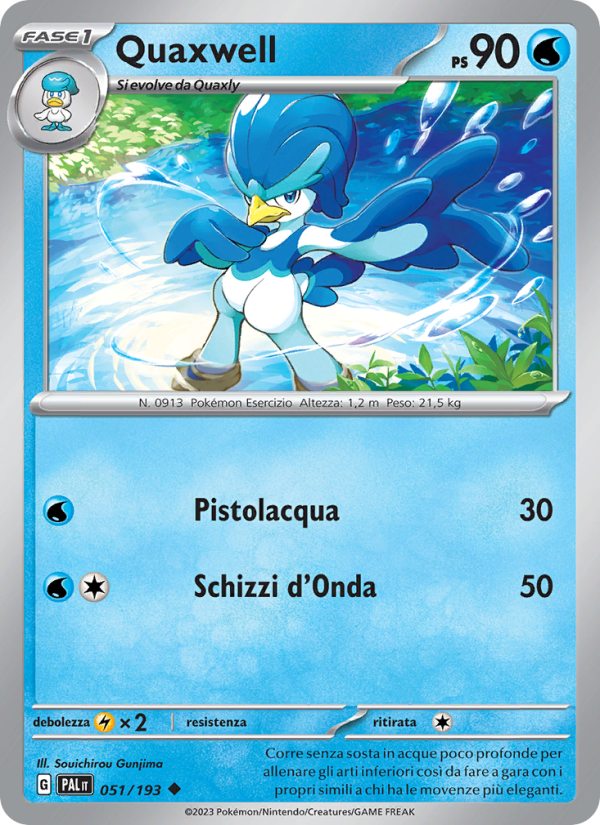 Quaxwell 051/279 — Evoluzioni a Paldea (Italian Pokémon TCG card)