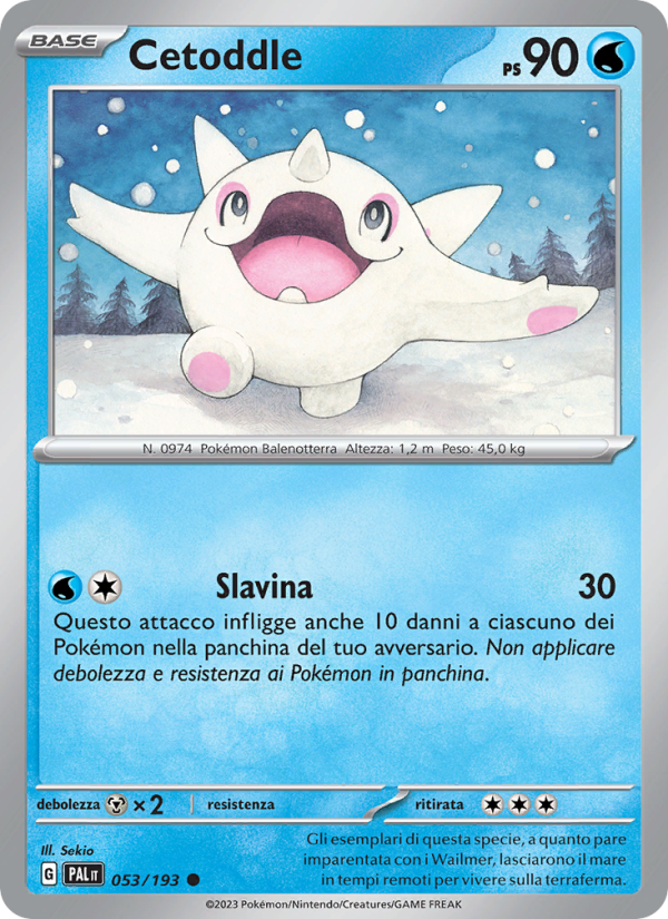 Cetoddle 053/279 — Evoluzioni a Paldea (Italian Pokémon TCG card)