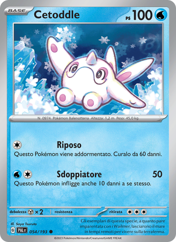 Cetoddle 054/279 — Evoluzioni a Paldea (Italian Pokémon TCG card)