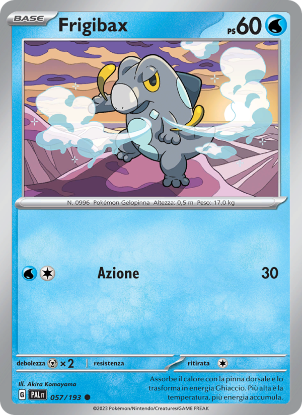 Frigibax 057/279 — Evoluzioni a Paldea (Italian Pokémon TCG card)