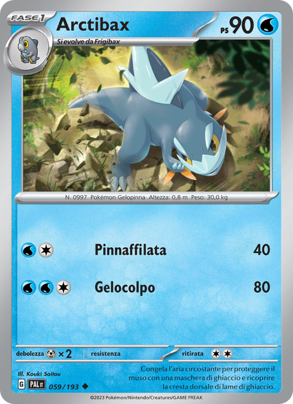 Arctibax 059/279 — Evoluzioni a Paldea (Italian Pokémon TCG card)