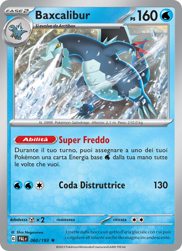 Baxcalibur 060/279 — Evoluzioni a Paldea (Italian Pokémon TCG card)