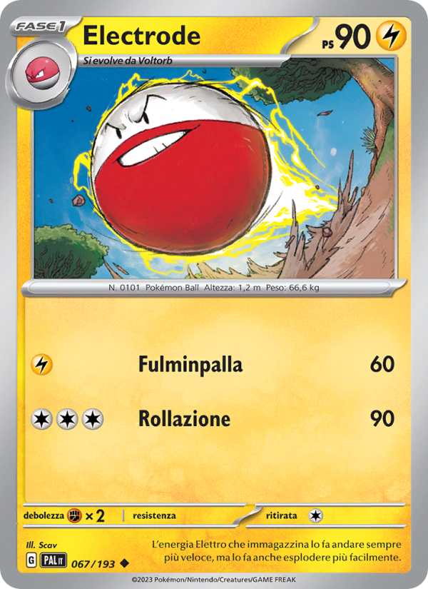 Electrode 067/279 — Evoluzioni a Paldea (Italian Pokémon TCG card)