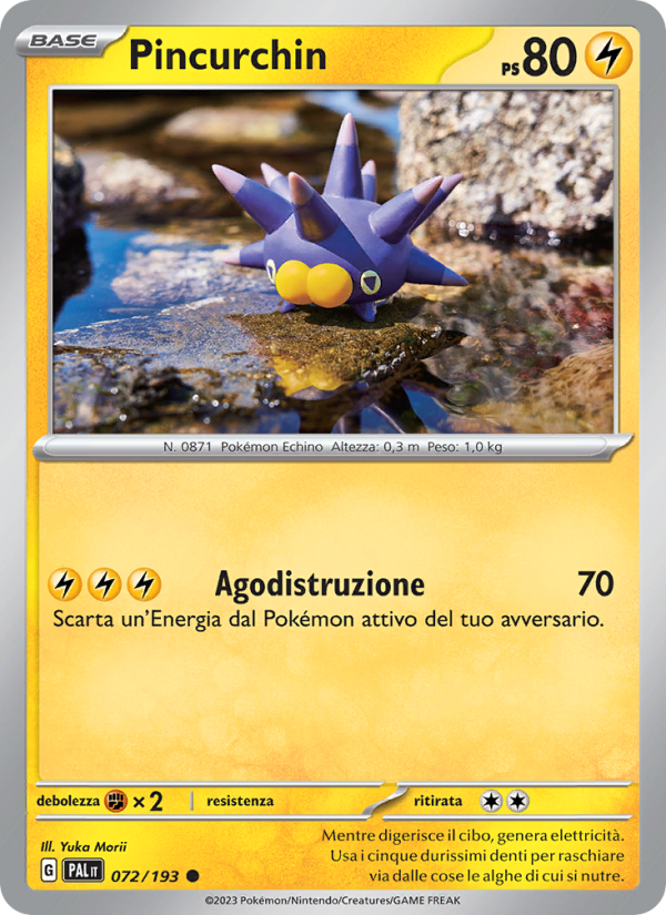 Pincurchin 072/279 — Evoluzioni a Paldea (Italian Pokémon TCG card)
