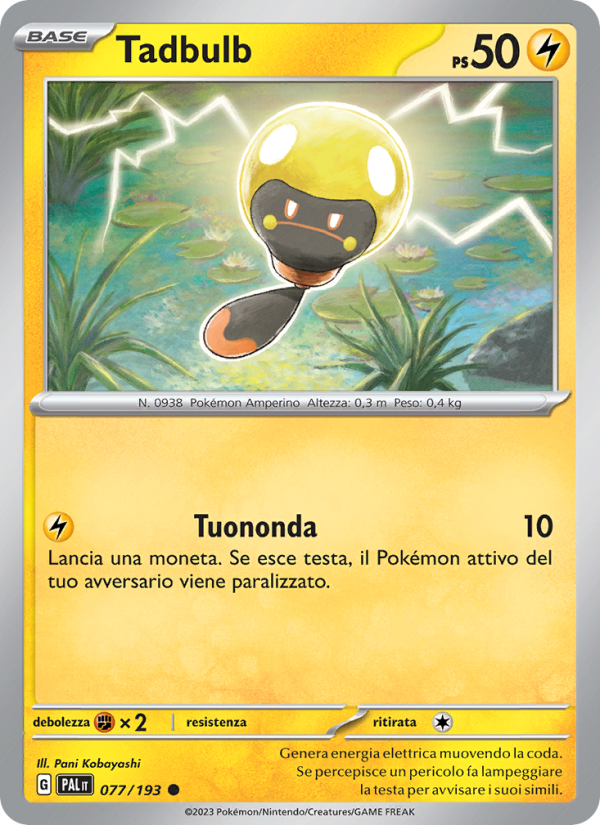 Tadbulb 077/279 — Evoluzioni a Paldea (Italian Pokémon TCG card)