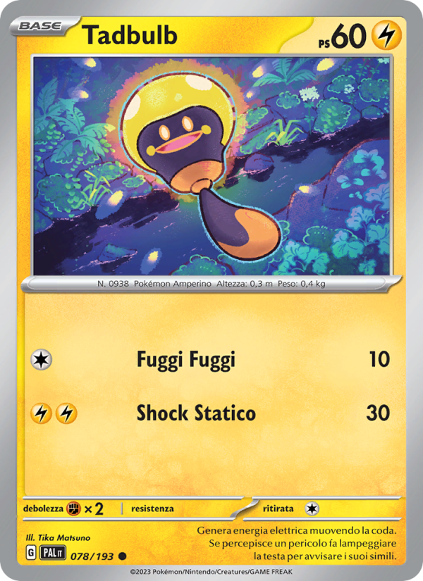 Tadbulb 078/279 — Evoluzioni a Paldea (Italian Pokémon TCG card)