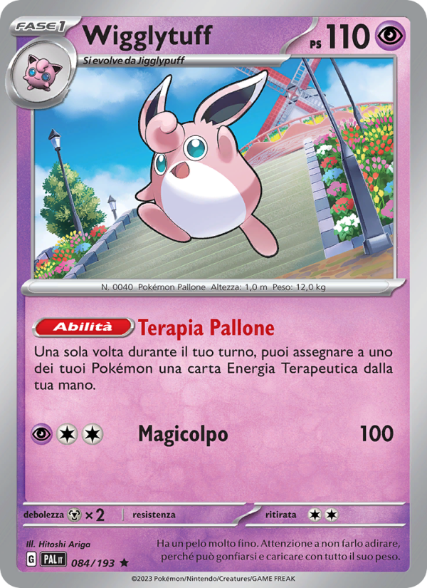 Wigglytuff 084/279 — Evoluzioni a Paldea (Italian Pokémon TCG card)