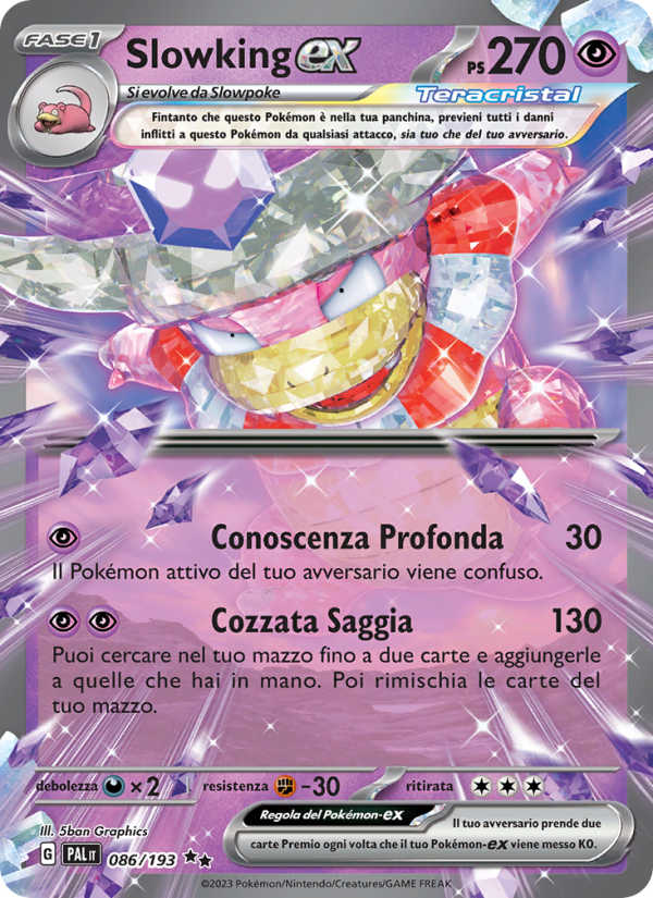 Slowking-ex 086/279 — Evoluzioni a Paldea (Italian Pokémon TCG card)