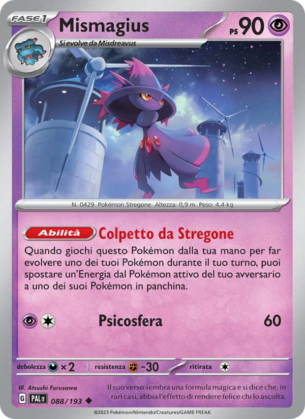Mismagius 088/279 — Evoluzioni a Paldea (Italian Pokémon TCG card)