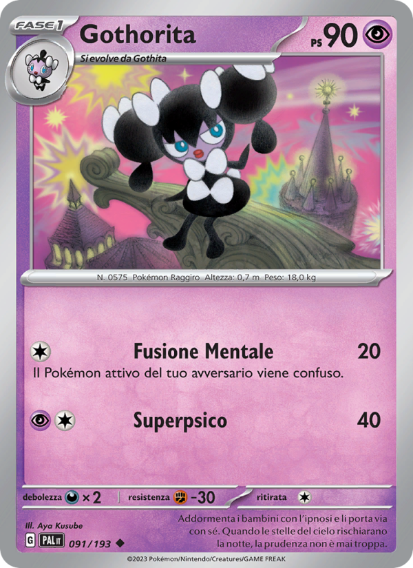Gothorita 091/279 — Evoluzioni a Paldea (Italian Pokémon TCG card)