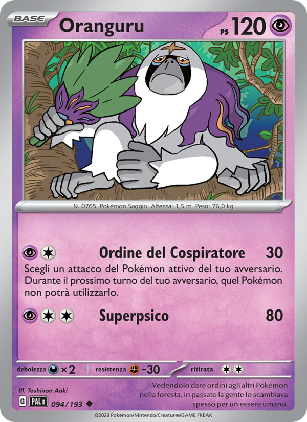 Oranguru 094/279 — Evoluzioni a Paldea (Italian Pokémon TCG card)