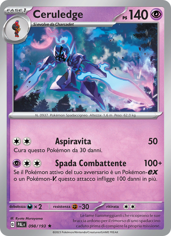 Ceruledge 098/279 — Evoluzioni a Paldea (Italian Pokémon TCG card)