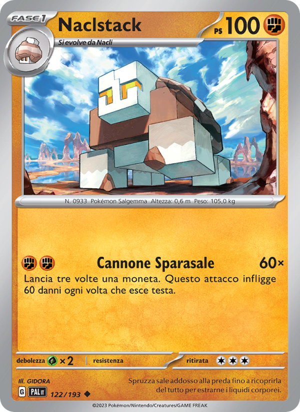Naclstack 122/279 — Evoluzioni a Paldea (Italian Pokémon TCG card)