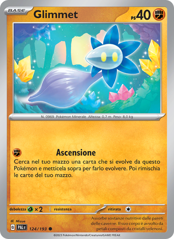 Glimmet 124/279 — Evoluzioni a Paldea (Italian Pokémon TCG card)