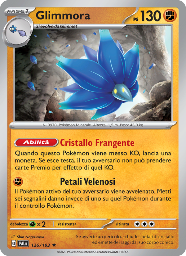 Glimmora 126/279 — Evoluzioni a Paldea (Italian Pokémon TCG card)