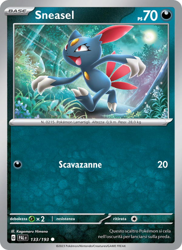 Sneasel 133/279 — Evoluzioni a Paldea (Italian Pokémon TCG card)