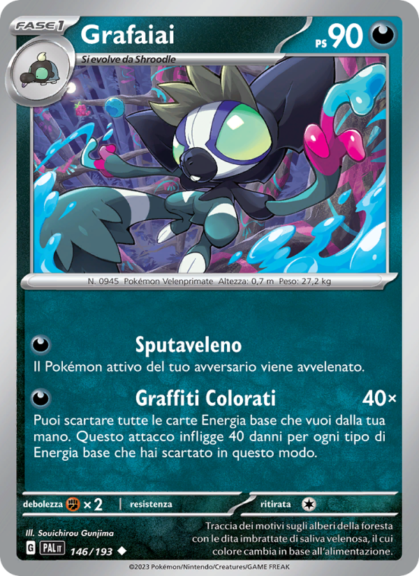 Grafaiai 146/279 — Evoluzioni a Paldea (Italian Pokémon TCG card)
