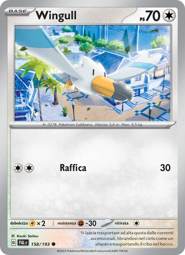 Wingull 158/279 — Evoluzioni a Paldea (Italian Pokémon TCG card)