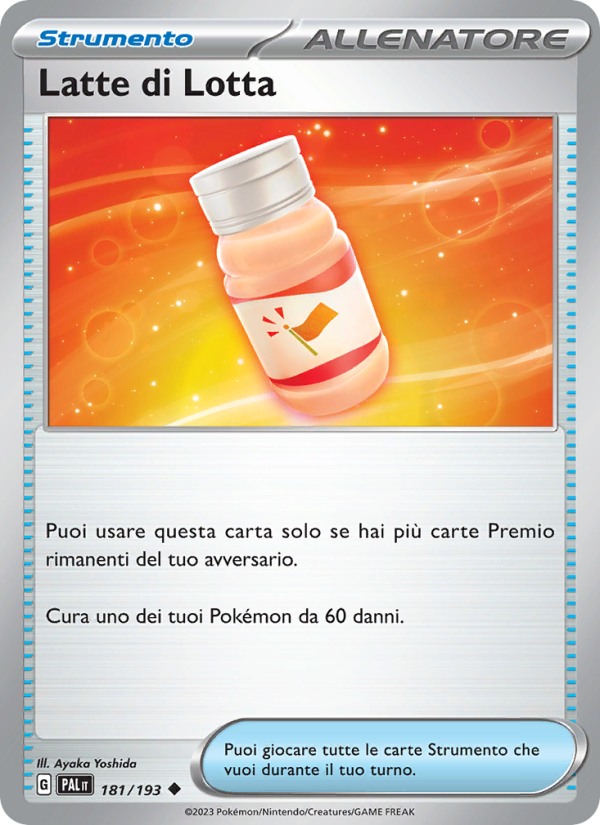 Latte di Lotta 181/279 — Evoluzioni a Paldea (Italian Pokémon TCG card)