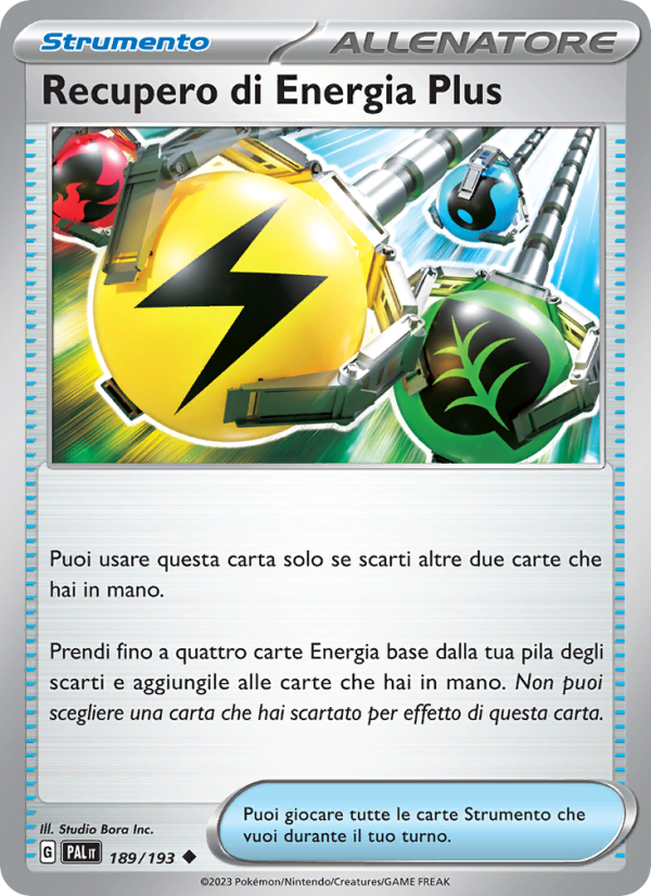 Recupero di Energia Plus 189/279 — Evoluzioni a Paldea (Italian Pokémon TCG card)