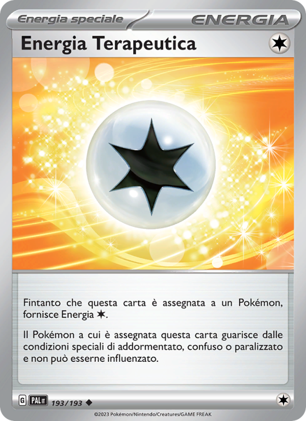 Energia Terapeutica 193/279 — Evoluzioni a Paldea (Italian Pokémon TCG card)