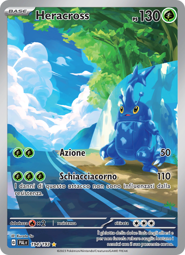 Heracross 194/279 — Evoluzioni a Paldea (Italian Pokémon TCG card)