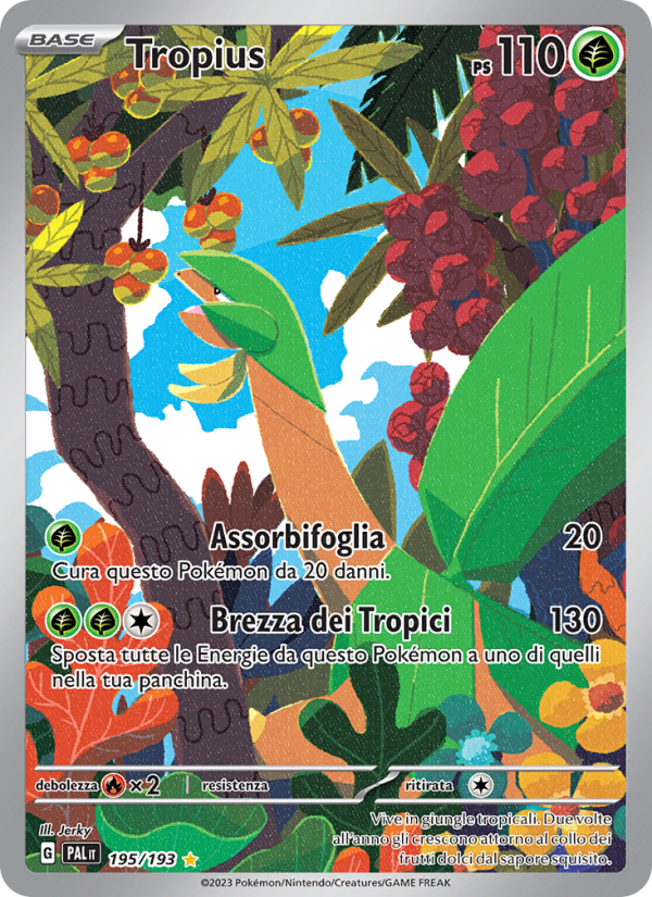 Tropius 195/279 — Evoluzioni a Paldea (Italian Pokémon TCG card)