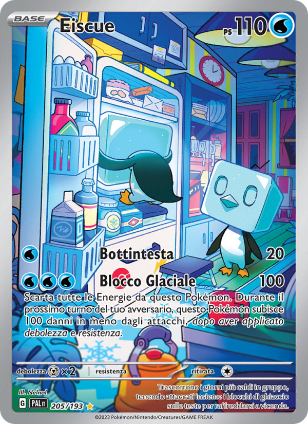 Eiscue 205/279 — Evoluzioni a Paldea (Italian Pokémon TCG card)