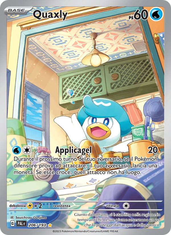 Quaxly 206/279 — Evoluzioni a Paldea (Italian Pokémon TCG card)