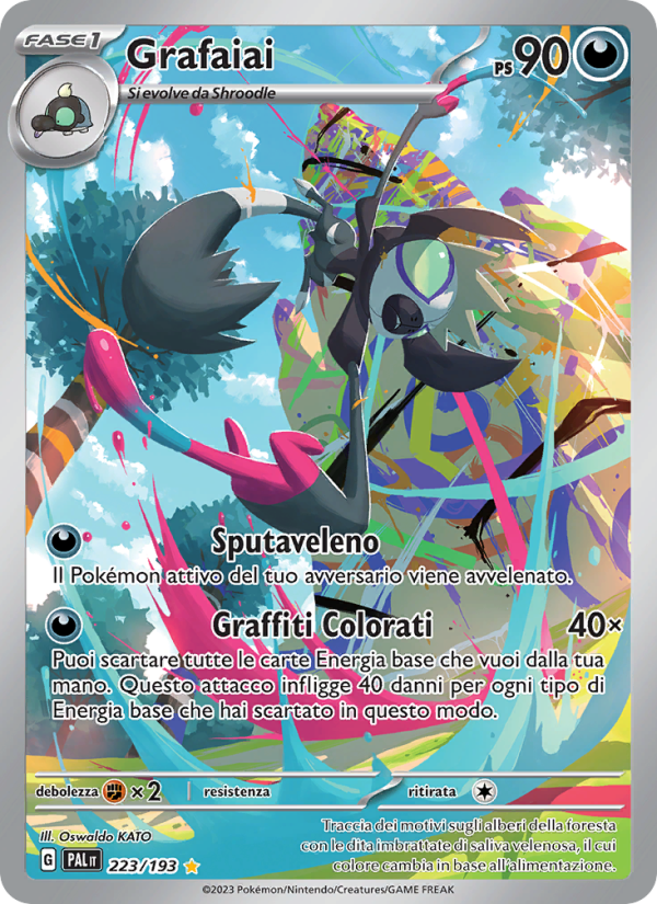 Grafaiai 223/279 — Evoluzioni a Paldea (Italian Pokémon TCG card)